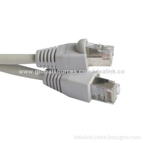 Gigabit Speed Copper Conductor Cat6A Patch Cable, Shield with 550MHz Stranded Cores